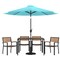 Flash Furniture Patio Set-30"x48" Table-4 Chairs-Tan Umbrella-Base XU-DG-304860064-UB19BTL-GG - alternate 3